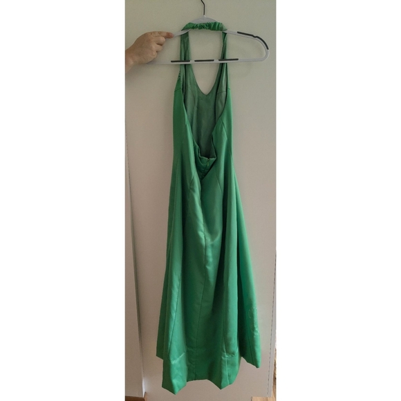 Vintage Y2K Bright Green Satin Formal Dress – US 4 | Fairweather - Picture 2 of 11